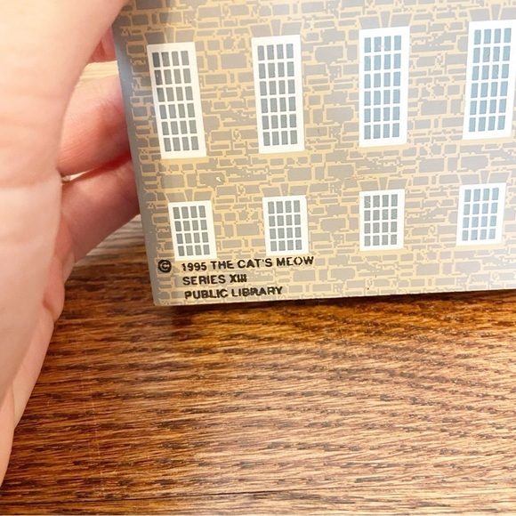 The Cat’s Meow | Vintage 1995 Series XIII Harrisburg Public Library Mini Wooden - Picture 3 of 8